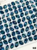 6*8 Uña de Huevo de Paloma Diamante Flash Multifacético Ovalado Punta Inferior Diamante K9 Joyería de Uñas Portátil Wholesale