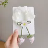 Lindo Coletero con Colgante de Fresa para Niñas, Goma para el Cabello de Malla de Organza para Niñas Dulces, Accesorio Versátil para el Cabello