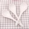 Yiwu Dois Yuan Loja Fornecimento Commodity Loja de Departamento Hotel Restaurante Pure White Ceramic Sopa Colher Estilo Ocidental Colher Stirring Spoon