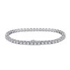 Mecanismo de Cierre Cadena Pulsera de Plata S925 Fila Única Circonita Diamante Artificial Pulsera Venta Directa de Fábrica