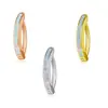 Piercing de Ombligo de Acero Inoxidable AliExpress Comercio Electrónico Transfronterizo Minimalista Suave Personalizado Trenzado Incrustado de Diamantes Anillo de Ombligo para Mujer Piercing