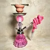 Produto Novo Transfronteiriço em Estoque Hookah de Tubo Único Flor Rosa Acessórios de Vidro para Hookah Tubo para Fumar Hookah Árabe Hookah