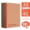 Paquete de 20 Cuadernos, Papelería para Estudiantes Universitarios, Cuadernos de Ejercicios A5 Espesos Tapa Blanda, Cuadernos Sencillos para Oficina