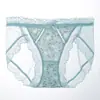 Novo Estilo Roupa Íntima Feminina Estampada de Seda Gelada, Renda Sexy, Malha Respirável, Forro 100% Algodão, Calcinha Doce para Meninas