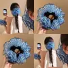 Nuevo Diseño Coreano de Nicho Hecho a Mano Encaje Plisado Encaje Banda para el Cabello Doble Capa Intestino Grande para el Cabello Accesorios para el Cabello