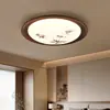 Nueva lámpara de techo de seda estilo chino para dormitorio, lámpara de diseñador de nogal con estética estilo Song para estudio y dormitorio principal