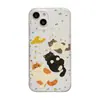 Gato tumbado y jugando, adecuado para funda de teléfono Apple 17, iPhone 16 Pro Max, nuevo 15, nicho 14, simple 13