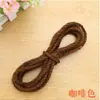 Cuerda de cáñamo colorida para manualidades (Hilo de cáñamo natural de 5 mm) para jardines de infancia, incluyendo accesorios, decoraciones, macetas y estructuras para trepar para gatos.