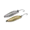 Isca artificial, spinnerbait, sanguessuga olho de sangue, multi-peso, anzol com cabeça de chumbo, spinnerbait de liga de zinco dourado e prateado, isca luminosa em formato de colher, atacado