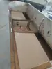 Dreno de mesa de peixe em aço inoxidável bancada de peixe comercial de supermercado plataforma de cozinha de mesa de abate de hotel pouso