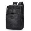 Nueva Mochila de Hombro Doble para Hombre con Estampado de Cocodrilo, PU, Multifuncional para Computadora, Versátil, Estilo Business Casual, Otoño e Invierno, Transfronteriza