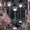 Flor de Cristal Camino de Pétalos Luminosos Luz Guía Nuevo Estilo Boda Arte de Hierro Adorno para Escaparate Accesorios de Iluminación para Escena de Boda