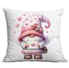 Nueva Funda de Almohada de Amazon Transfronteriza para el Día de San Valentín Linda Funda de Almohada Rosa de Cupido Funda de Almohada para el Hogar
