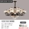 Sala de Estar Duplex de Vila em Estilo Americano Lustre de Cristal Preto Retro Elegante Lâmpada Suspensa de Meio Andar Fábrica de Zhongshan