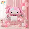 Directamente del fabricante: Set de Globos de Papel Deluxe Kuromi con Papel de Aluminio para Decoraciones de Cumpleaños Infantiles, Suministro al por Mayor