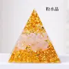 Gravel de cristal de 3 cm para cruzar fronteras, pegamento de gota, adornos de pirámide, decoración de torre de energía para escritorio de oficina en casa, adornos al por mayor