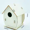 2026 Transfronterizo Nuevo Producto Casa para Pájaros de Madera Nido de Pájaro Casa para Pájaros Infantil DIY Hecho a Mano Pintura Graffiti Artesanía de Madera
