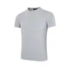 Camiseta lisa de manga curta estilo americano Cleanfit para homens e mulheres, top casual versátil de gola redonda para o verão, estilo workwear moderno