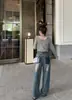 Lavar Jeans Diseño Antiguo Verano 2024 Tendencia Combinan con Todo Nuevo Nicho Cintura Alta Rectos Casuales Pantalones Mujer Tendencia