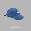 Gorra de béisbol bordada con la nueva letra inglesa D de primavera y otoño, lavada, de visera curva, con visera, gorra de béisbol japonesa a prueba de sol en stock