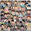 64 Peças de Adesivos de Vilões Japoneses do Kamen Rider, Adesivos Decorativos à Prova d'Água para Caderno de Graffiti, Copo d'Água, Capa de Celular, Computador