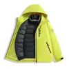 Casa de pájaros Chaqueta exterior de estilo similar para mujer Otoño Invierno Tres en uno A prueba de viento Impermeable Cálida Conjunto de dos piezas Ropa de Montañismo Ropa de abrigo para hombre