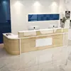 Mostrador de recepción mostrador de caja rincón de tienda de ropa mostrador de pago rincón de salón de belleza mostrador de bar mostrador de servicio mesa de mostrador de servicio simple moderna