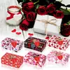 HZ012 Feliz Día de San Valentín caja de dulces regalo de apertura de ventana tarjeta de felicitación con cordel