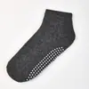 Meias de Yoga Antiderrapantes Masculinas, Meias Esportivas de Cano Curto Cor Sólida Absorventes de Suor Respiráveis Tipo Mocassim, Meias de Chão Unissex para Banho de Pés e Fontes Termais