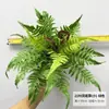 Helecho Artificial Planta Verde Planta en Maceta para Sala de Estar Decoración de Boda en Casa Adorno Hierba Persa Artificial Helecho