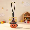 Nuevo colgante de cuero creativo de calabaza fantasma de Halloween transfronterizo llavero de dibujos animados regalo de vacaciones venta al por mayor