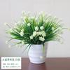 Pequenas Flores Artificiais Decorativas Nórdicas Enfeites Sala de Estar Casa Decoração de Mesa de Centro Plástico Buquê de Flores Secas Mesa de Jantar Planta em Vaso