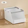Caja de almacenamiento para joyas de escritorio, cosméticos, artículos varios de plástico, cesta de almacenamiento con tapa, caja para frutas, juguetes y especias