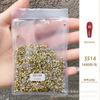 Guomao A Diamante Cristal Blanco Fondo Puntiagudo Pedrería DIY Accesorios para Arte de Uñas Imitación Checa Redonda Fondo Puntiagudo Pedrería