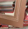 20 Hojas de Cartulina de Montaje de una Sola Capa, Marcos Simples de Montaje para Pinturas Infantiles, Marcos para Fotos de Papel 8K A3 A4, Bordes de Pegatinas Coloridos