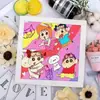 Novos Adesivos de Diamante DIY Desenho Animado Crayon Shin-Chan Brinquedos Artesanais Infantis Presentes de Aniversário Presentes Educacionais
