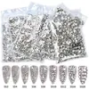 Pedrarias para Unhas Fundo Plano Diamante Super Brilho Diamante Tcheco Austríaco Cor AB Tamanho Misto Strass de Vidro 1440 Joias para Unhas Joias de Diamante