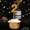 Decoración de pastel de Año Nuevo 2024 fiesta navideña celebridad de internet vela digital cumpleaños tarjeta de feliz año nuevo enchufe para vestir