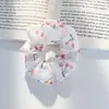 Novo scrunchie xadrez floral coreano para mulheres, de alta qualidade, elástico de cabelo doce e fofo, elástico de cabelo estiloso