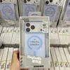 Funda magnética para PC con tacto de piel mate, apta para Apple 17/16/18Promax, funda de teléfono de color puro mate iPhone15