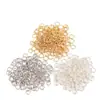 Envío Gratis Anillo Abierto Chapado en Oro de 18 Quilates Accesorios Anillo Individual Collar Pulsera Anillo de Conexión Final Accesorios de Anillo Abierto para DIY