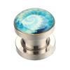 AliExpress deseo acero inoxidable rosca redonda gota de aceite aurícula expansor de oreja perforación humana joyería de oreja al por mayor