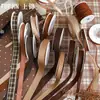 Shangjin Otoño e Invierno Maillard Vintage Cinta Flor Regalo Lazo Ramo Pastel DIY Empaque Hecho a Mano Cinta