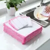 Pano de prato de fio de algodão pano de limpeza absorvente manchas de óleo na cozinha sem fiapos remoção de manchas de óleo pano de limpeza lavável remoção de manchas fácil de limpar