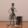 Sujetalápices de Hierro para Manualidades Regalo Metálico de Artista para Amigos Reproductor de Música Iron Man Moderno Sencillo