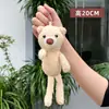 Chaveiro de pelúcia Urso de Pelúcia pingente de boneca urso conjunto de três peças cachecol boneca urso urso palito atacado