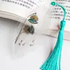 Estilo Chinês estilo antigo folhas nervura da folha marcador de página criativo requintado presente para professores e colegas de classe recompensa material escolar para estudantes