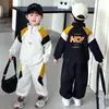 Conjunto de Sudadera Estilo Nuevo 2026 para Niños para Primavera y Otoño, Ropa Elegante para Bebés y Niños Mayores, Conjunto de Dos Piezas con Media Cremallera y Mangas Largas
