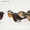 Pegatinas de Pájaros Coloridos de Madera, Pegatinas Decorativas de Espejo, Pegatinas Creativas para Refrigerador, Adornos de Decoración de Interiores, Pegatinas Decorativas para Habitación de Niños
