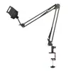 Suporte para Celular, Suporte para Tablet, Suporte de Mesa para Cabeceira, Suporte para Preguiçosos para Assistir Dramas, Rotativo, Portátil, Base Multifuncional de Metal